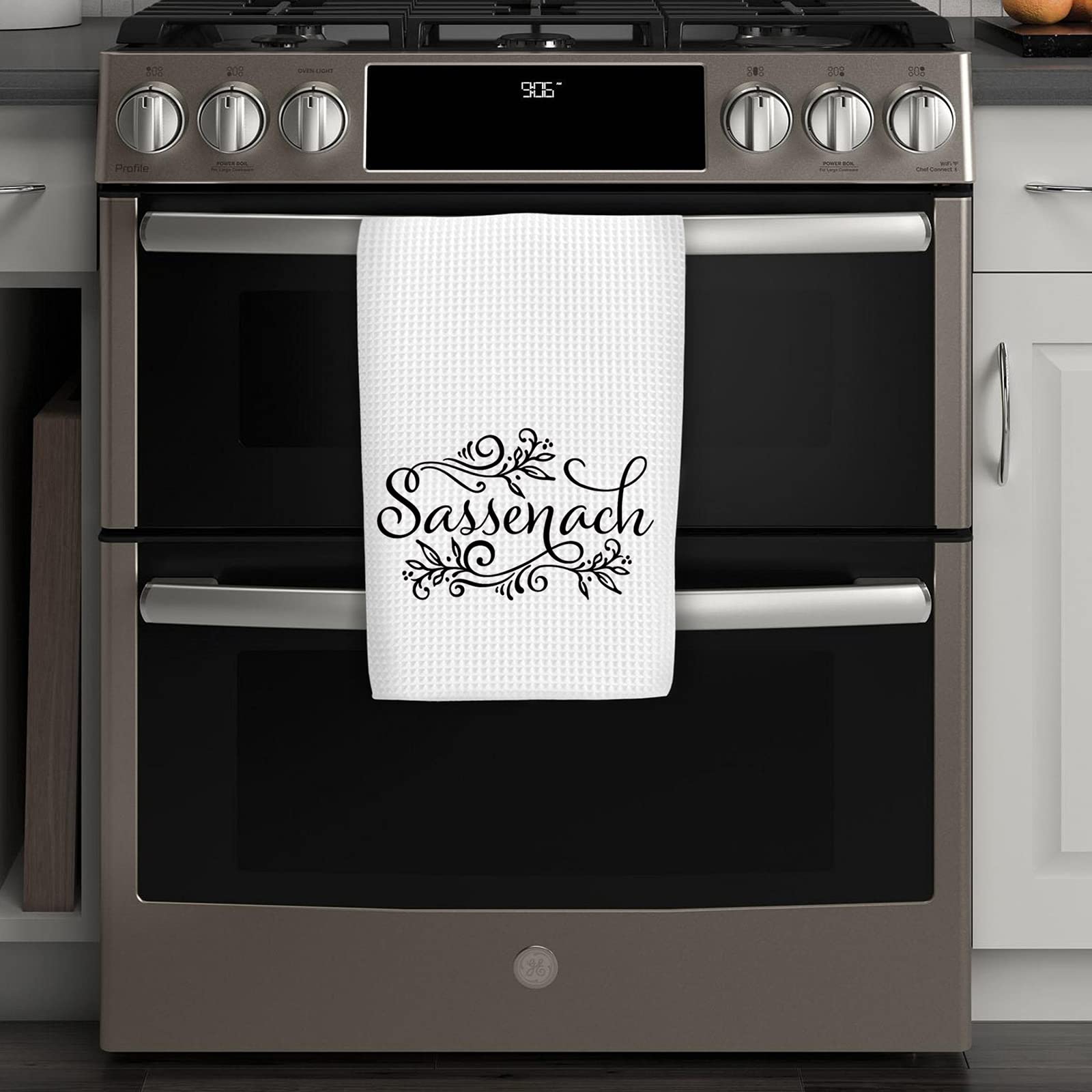 WCGXKO Outlander Inspired Sassenach Decorative Flour Sack Kitchen Decor Kitchen Towels (Sassenach Towel)