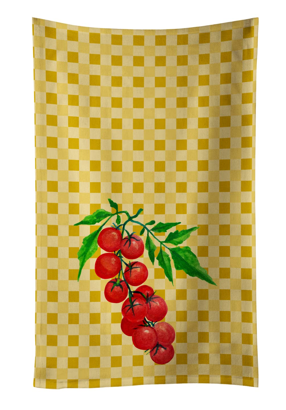 Caroline's Treasures BB7194KTWL Cherry Tomato on Basketweave Kitchen Towel Dish Cloths Guest Hand Towel Decorative Bathroom Towel for Face,Tea, Dishcloth, Kitchen and Bath