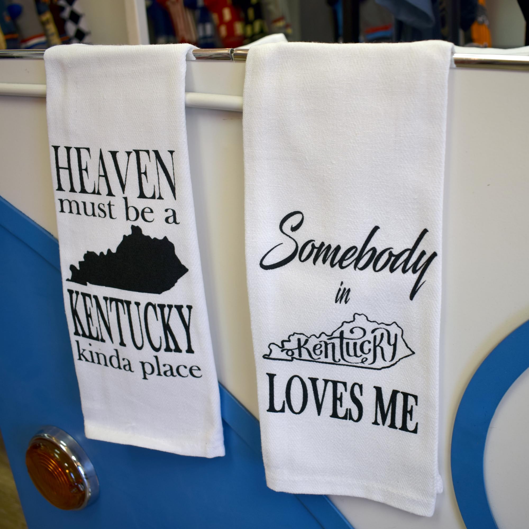 Somebody in Kentucky Loves Me Tea Towel