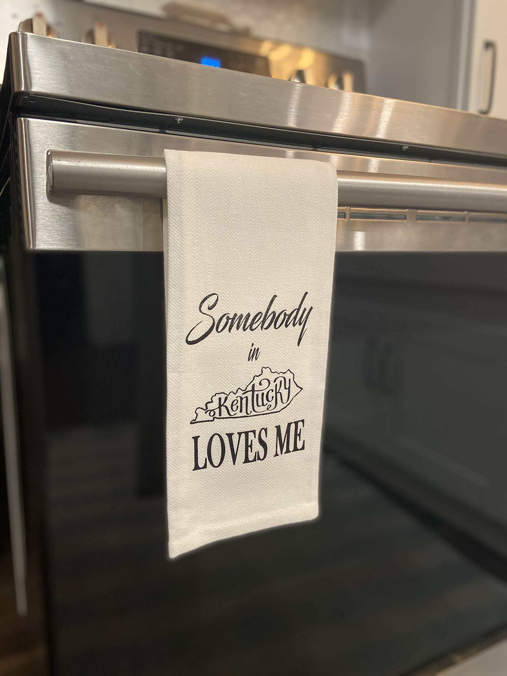 Somebody in Kentucky Loves Me Tea Towel