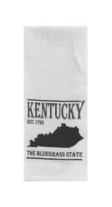 kentucky the bluegrass state tea towel
