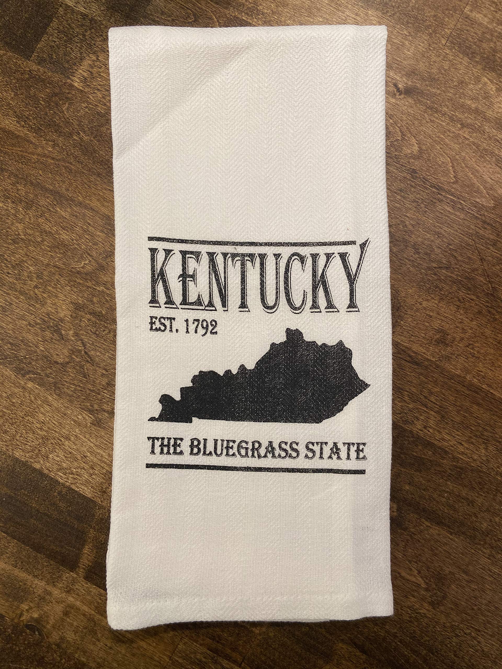 Kentucky the Bluegrass State Tea Towel