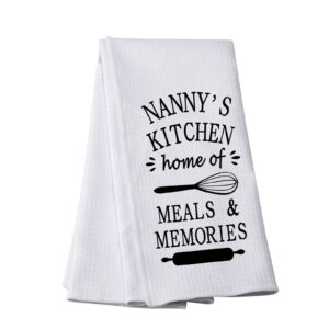 pwhaoo funny kitchen dish cloth nanny's kitchen home of meals and memories dish towels with sayings (home of meals nanny)