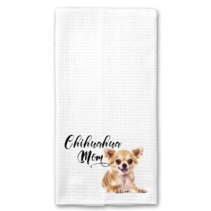 chihuahua mom microfiber kitchen towel gift for animal dog lover