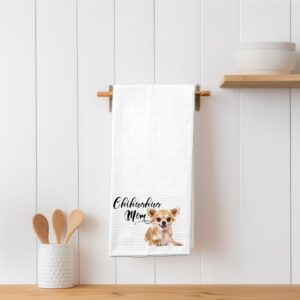 Chihuahua Mom Microfiber Kitchen Towel Gift for Animal Dog Lover