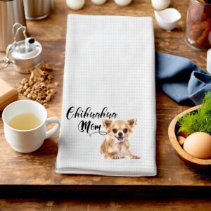 Chihuahua Mom Microfiber Kitchen Towel Gift for Animal Dog Lover