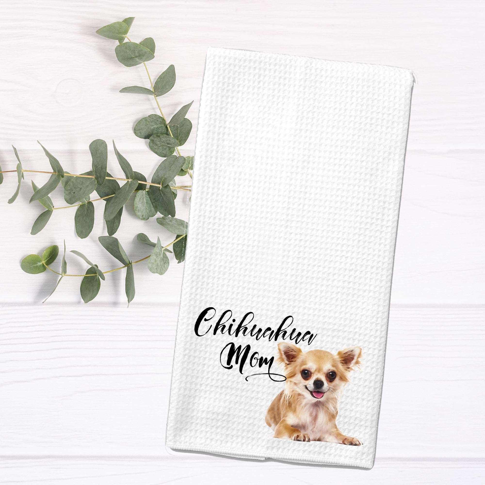 Chihuahua Mom Microfiber Kitchen Towel Gift for Animal Dog Lover