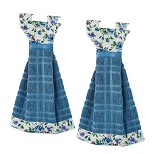 collections etc dress shaped hanging kitchen towels - set of 2