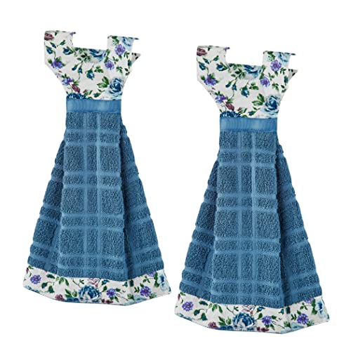 Collections Etc Dress Shaped Hanging Kitchen Towels - Set of 2