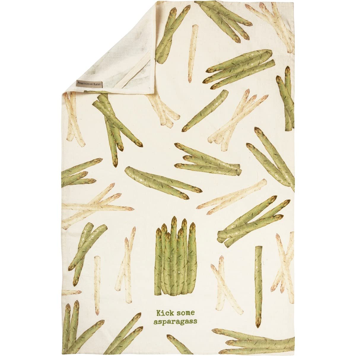 Primitives by Kathy Kick Some Asparagass Decorative Kitchen Towel