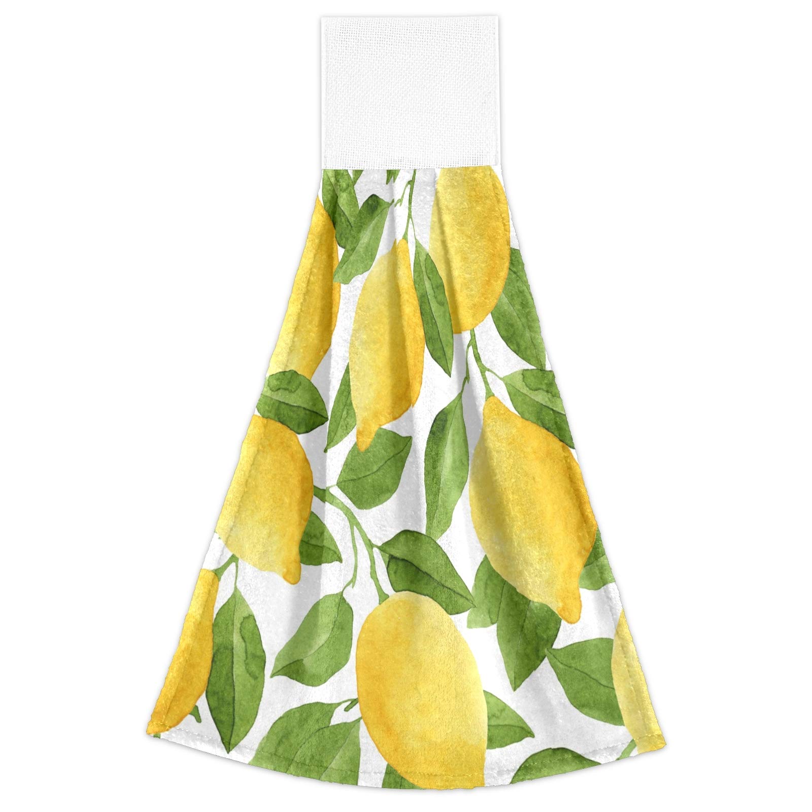 Boccsty Lemon Hanging Kitchen Towels 2 Pieces Summer Lime Tree Branch Dish Cloth Tie Towels Hand Towel Tea Bar Towels for Bathroom Farmhouse Housewarming Tabletop Home