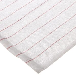 chef revival 702gt cotton glass polishing towel with red pinstripe, 29" length x 16" width (pack of 12)