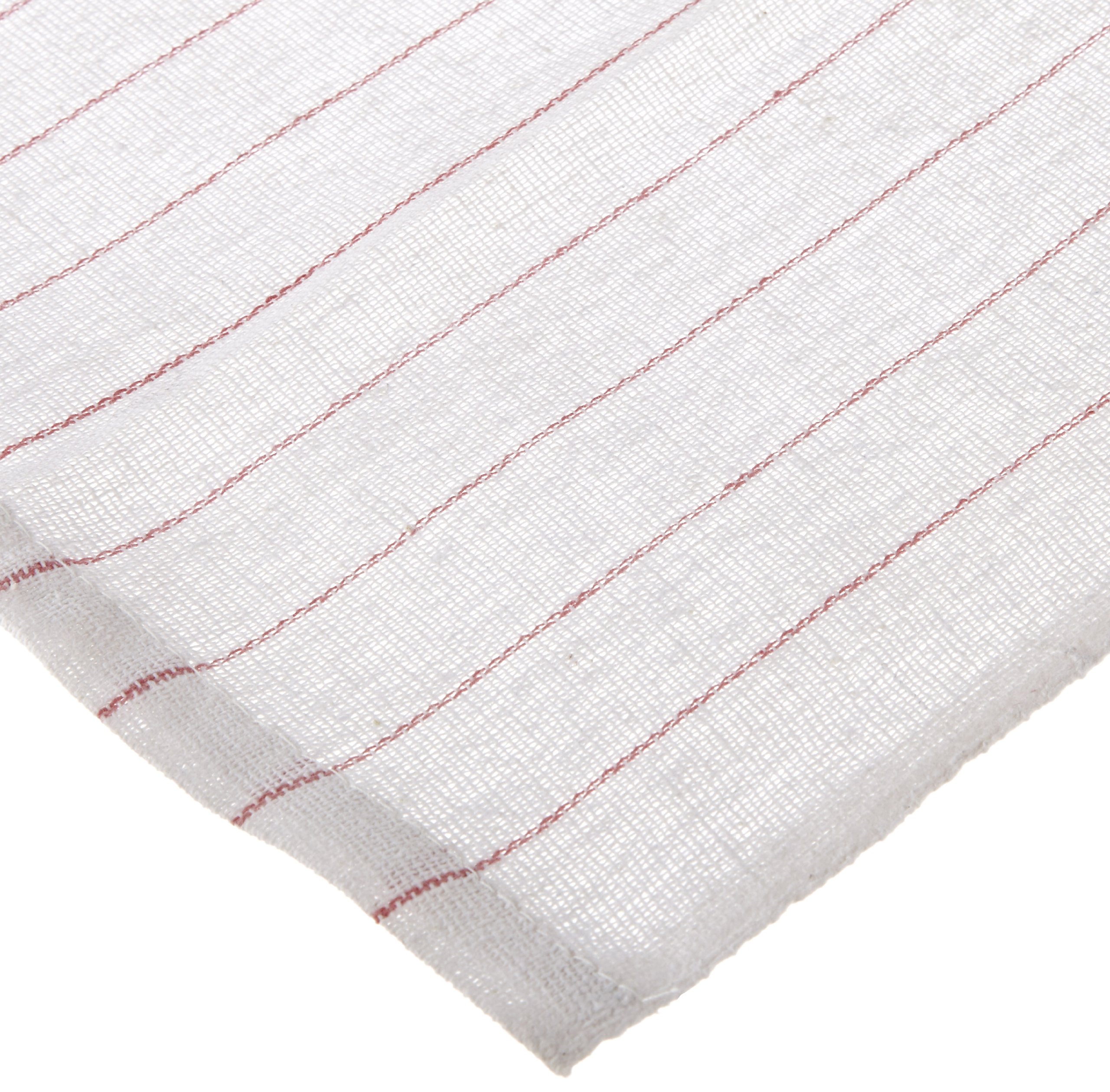 Chef Revival 702GT Cotton Glass Polishing Towel with Red Pinstripe, 29" Length x 16" Width (Pack of 12)