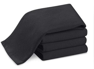 williams-sonoma all purpose pantry towels, set of 4, black