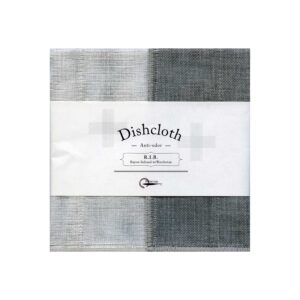 nawrap binchotan dishcloth, naturally odor absorbing, natural binchotan x white