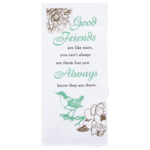 good friends are like stars 18 x 22 all cotton flour bag style kitchen tea towel