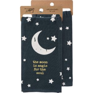primitives by kathy the moon is magic for the soul decorative kitchen towel
