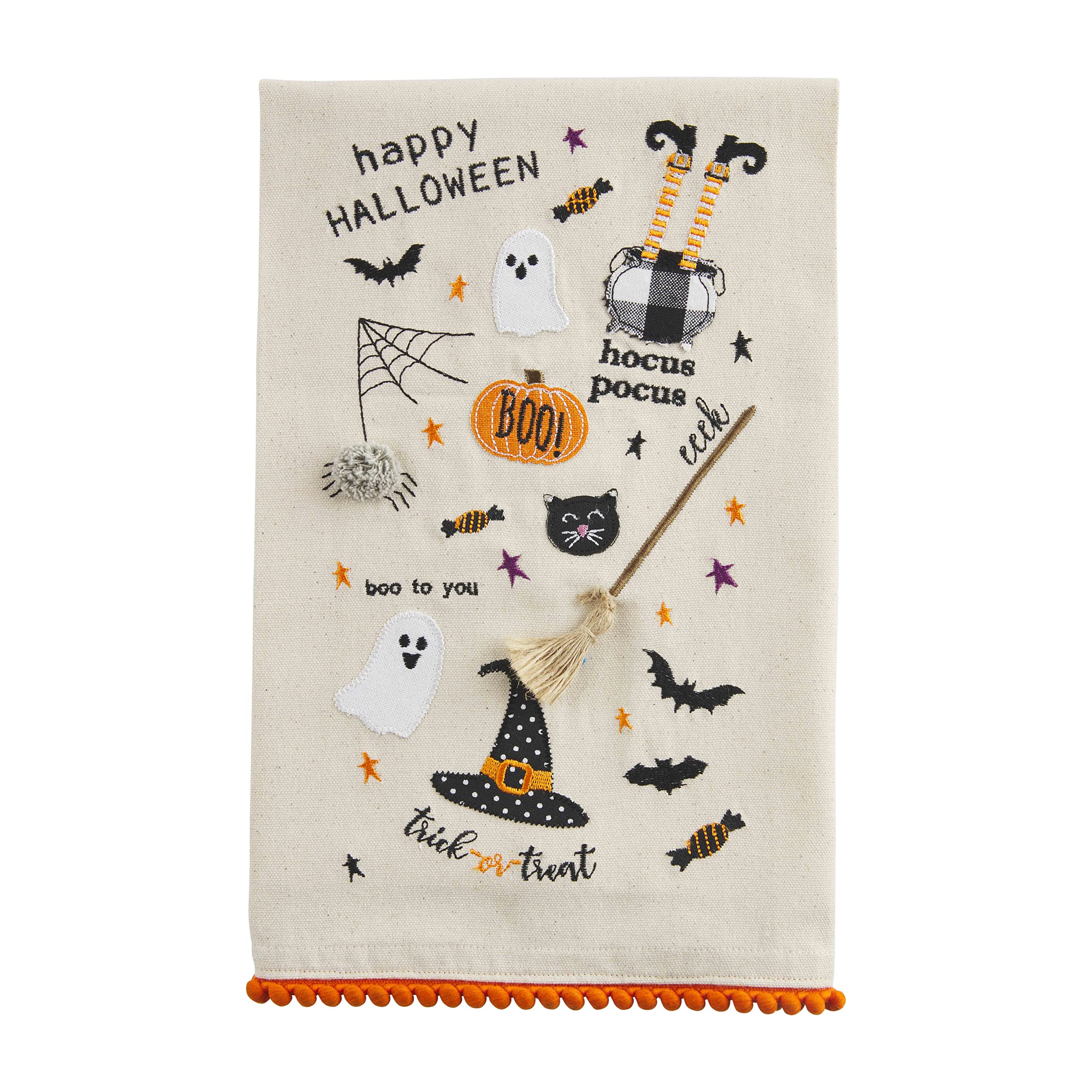 Mud Pie Halloween Applique Towel, Icons