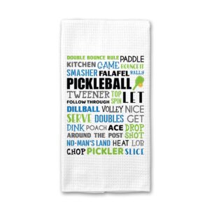 canary road pickleball towel | pickleball kitchen towel | pickleball team gift | mother's day gift | pickleball accessories