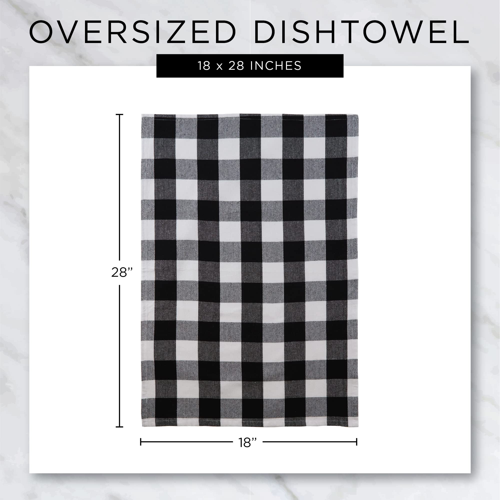 DII Quarantine Collection Dishtowel Set, Quarantini, 18x28, 3 Piece