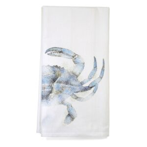 montgomery street blue crab cotton flour sack dish towel