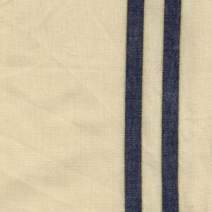 dunroven house cream towel, 20 x 29-inch, navy and dijon stripe