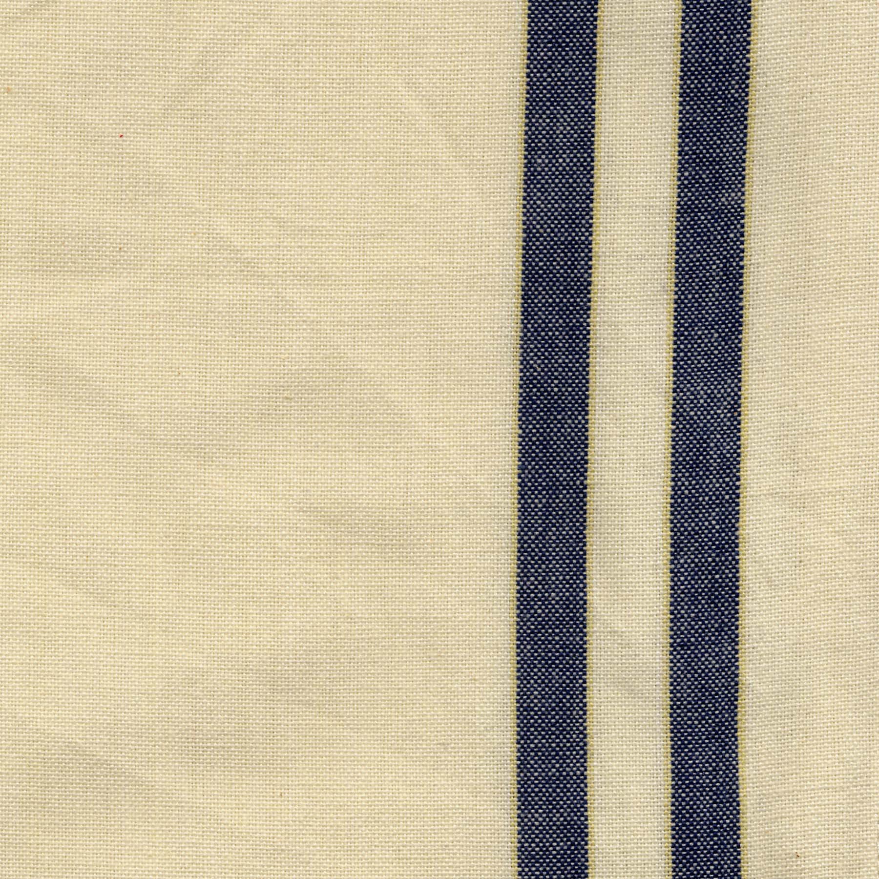 Dunroven House Cream Towel, 20 x 29-Inch, Navy and Dijon Stripe