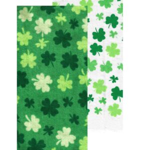 Celebrate St. Patrick's Day Together Shamrock Melody Cotton Kitchen Dish Towels, 2-Pack