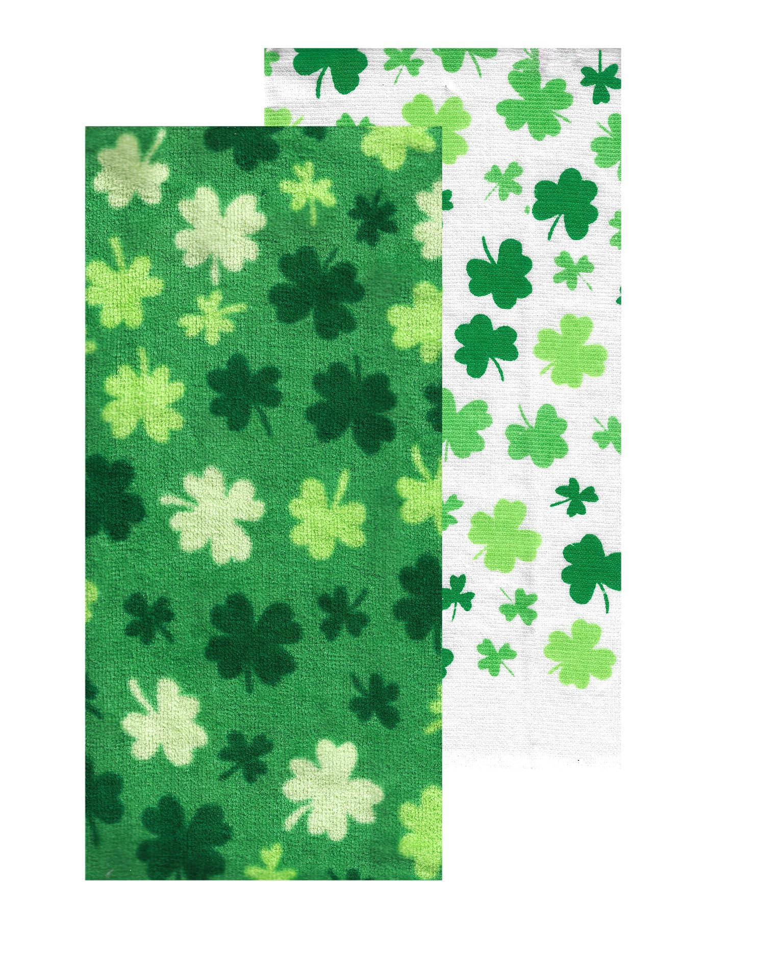 Celebrate St. Patrick's Day Together Shamrock Melody Cotton Kitchen Dish Towels, 2-Pack