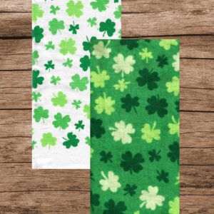 Celebrate St. Patrick's Day Together Shamrock Melody Cotton Kitchen Dish Towels, 2-Pack