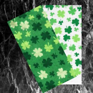 Celebrate St. Patrick's Day Together Shamrock Melody Cotton Kitchen Dish Towels, 2-Pack