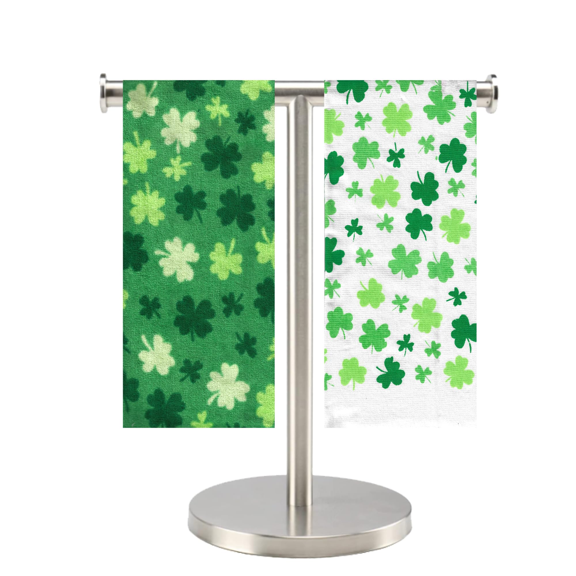 Celebrate St. Patrick's Day Together Shamrock Melody Cotton Kitchen Dish Towels, 2-Pack