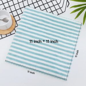 20 Pack Kitchen Dishcloths(11.42"L x 11.42"W)Does Not Shed Fluff,Nonstick Oil Washable Fast Drying,Does Not Shed Fluff,No Odor Reusable Dish Towels,Super Absorbent Coral Fleece Cleaning Cloths