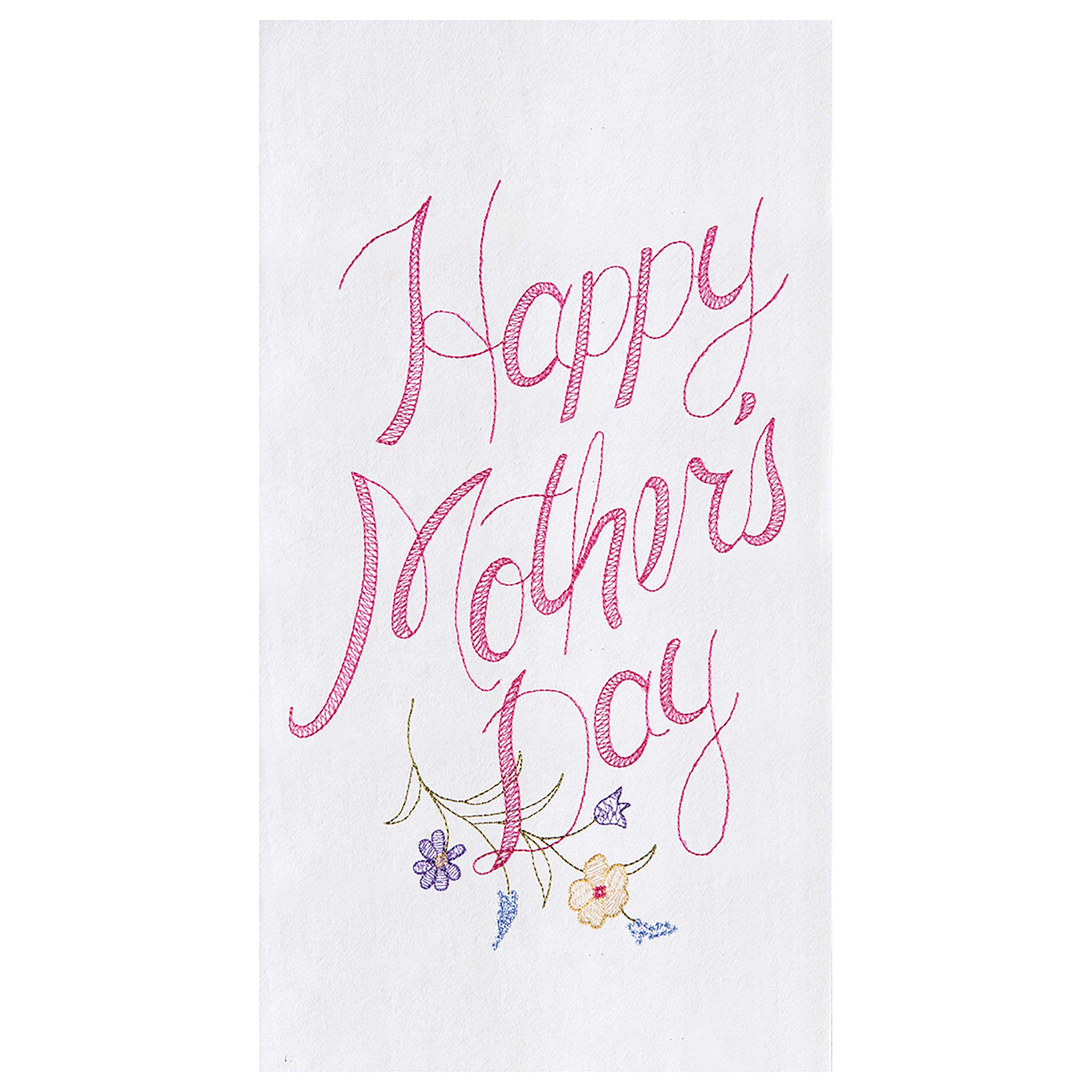 C&F Home Happy Mother's Day Flour Sack Kitchen Towel Decor Decoration 18" x 27" White