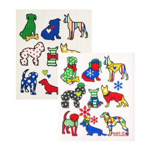 wet-it! swedish dishcloth set (dogs and cold dogs)