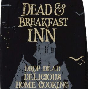 Primitives by Kathy - 100817 Halloween Dish Towel, 28 x 28-Inch, Dead & Breakfast