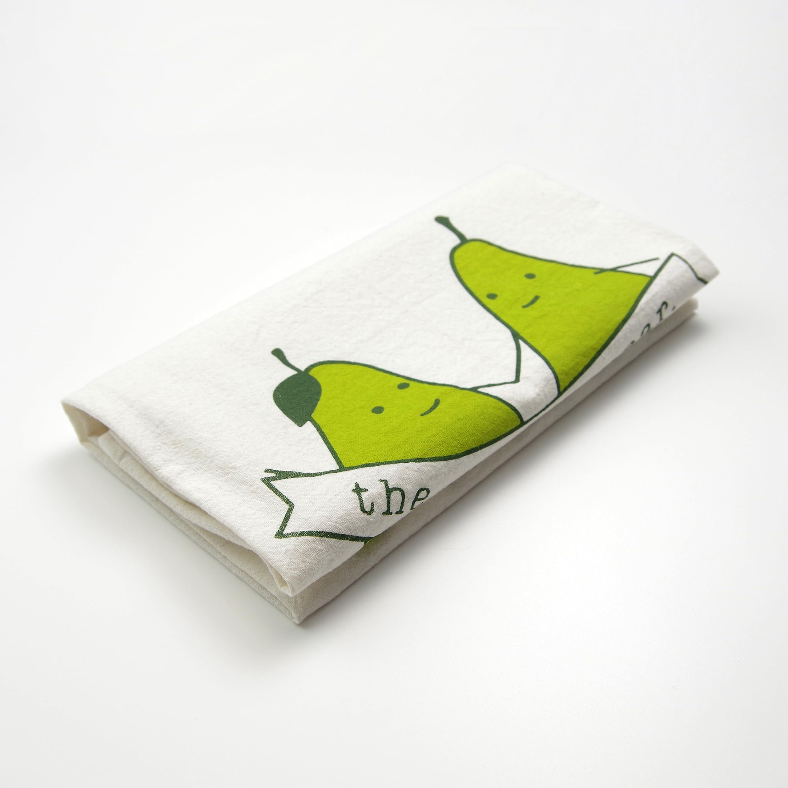 Perfect Pear Funny Valentine Gift Screen Printed Organic Cotton Kitchen Tea Towel BFF