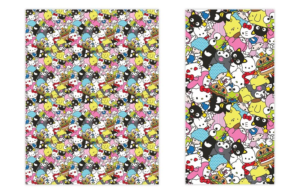 Bioworld Hello Kitty Anime Characters All Over Print Kitchen Decor Tea Towel