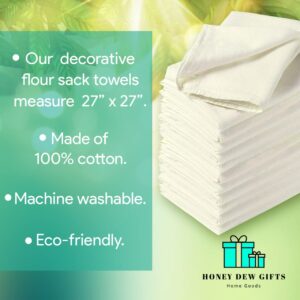 Honey Dew Gifts, Recipe for A Happy Home, Cotton Flour Sack Towel, 27 x 27 Inch, Made in USA, Dish Hand Towels, Housewarming Gift, Farmhouse Kitchen Towels, Kitchen Towels with Sayings