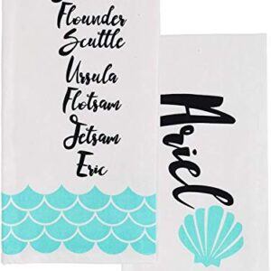 Disney The Little Mermaid Princess Ariel Themed Kitchen Towel Set