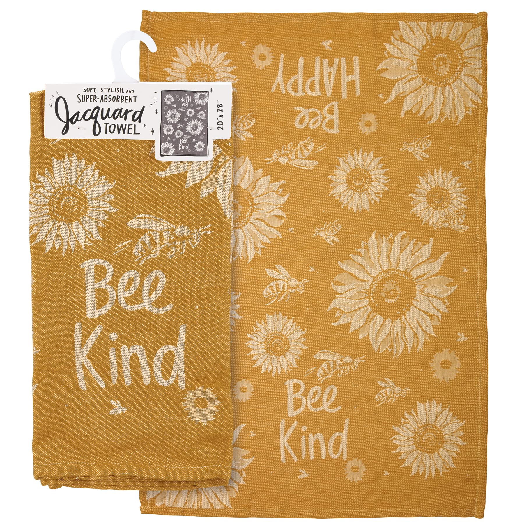 Primitives by Kathy Bee Happy Bee Kind Decorative Kitchen Towel