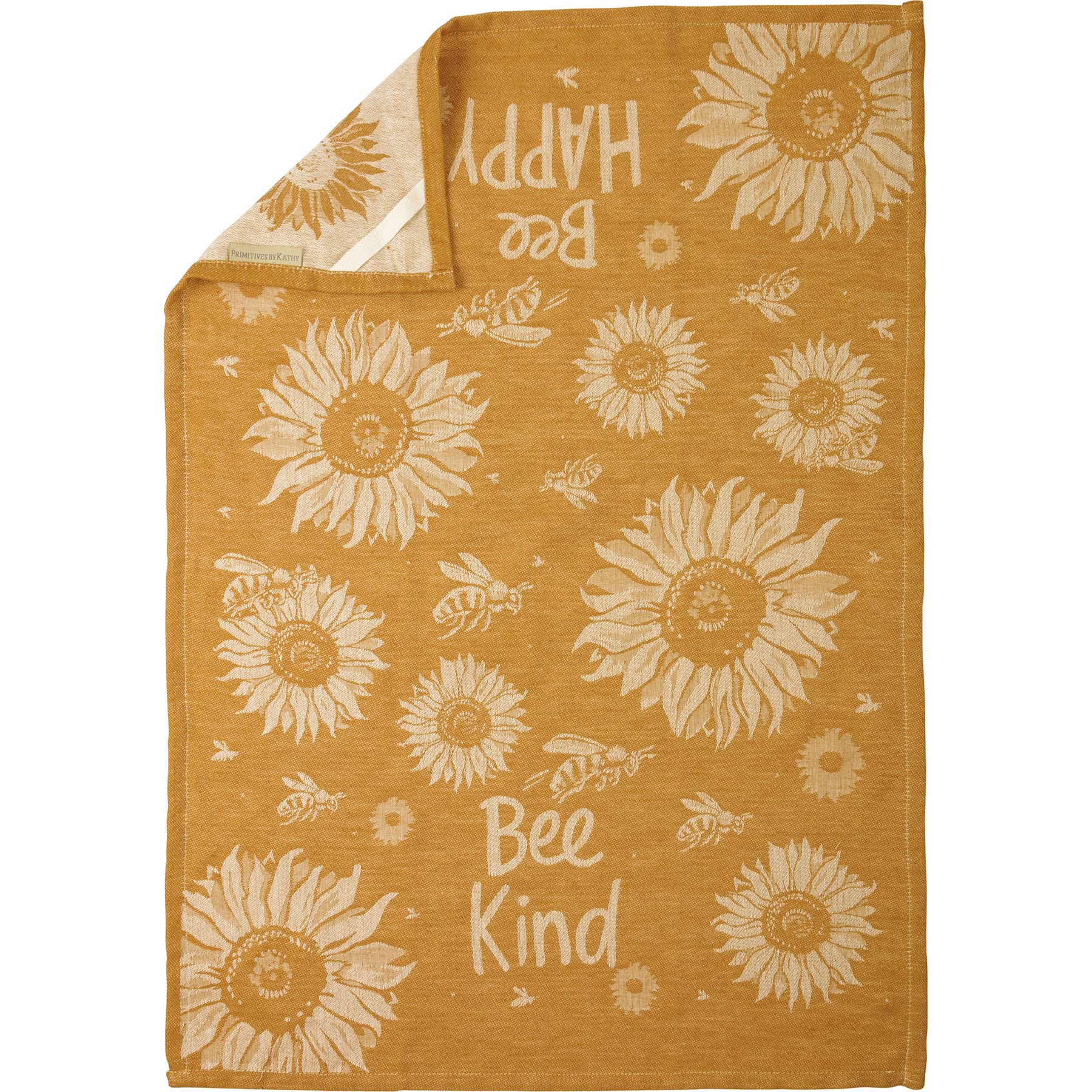 Primitives by Kathy Bee Happy Bee Kind Decorative Kitchen Towel