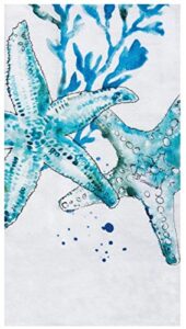 c&f 84265326 printed starfish flour sack dishtowel