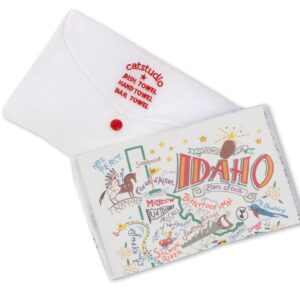 Catstudio Idaho Dish Towel - U.S. State Souvenir Kitchen and Hand Towel with Original Artwork - Perfect Tea Towel for Idaho Lovers, Travel Souvenir