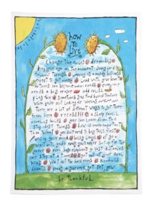 sandy gingras how to live kitchen towel, blue