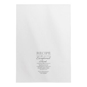 ThisWear Aunt Gifts from Niece or Nephew Recipe for an Exceptional Aunt Kitchen Hand Towel Kitchen Tea Towel White