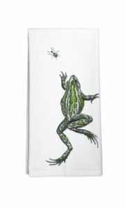 montgomery street frog and fly cotton flour sack dish towel