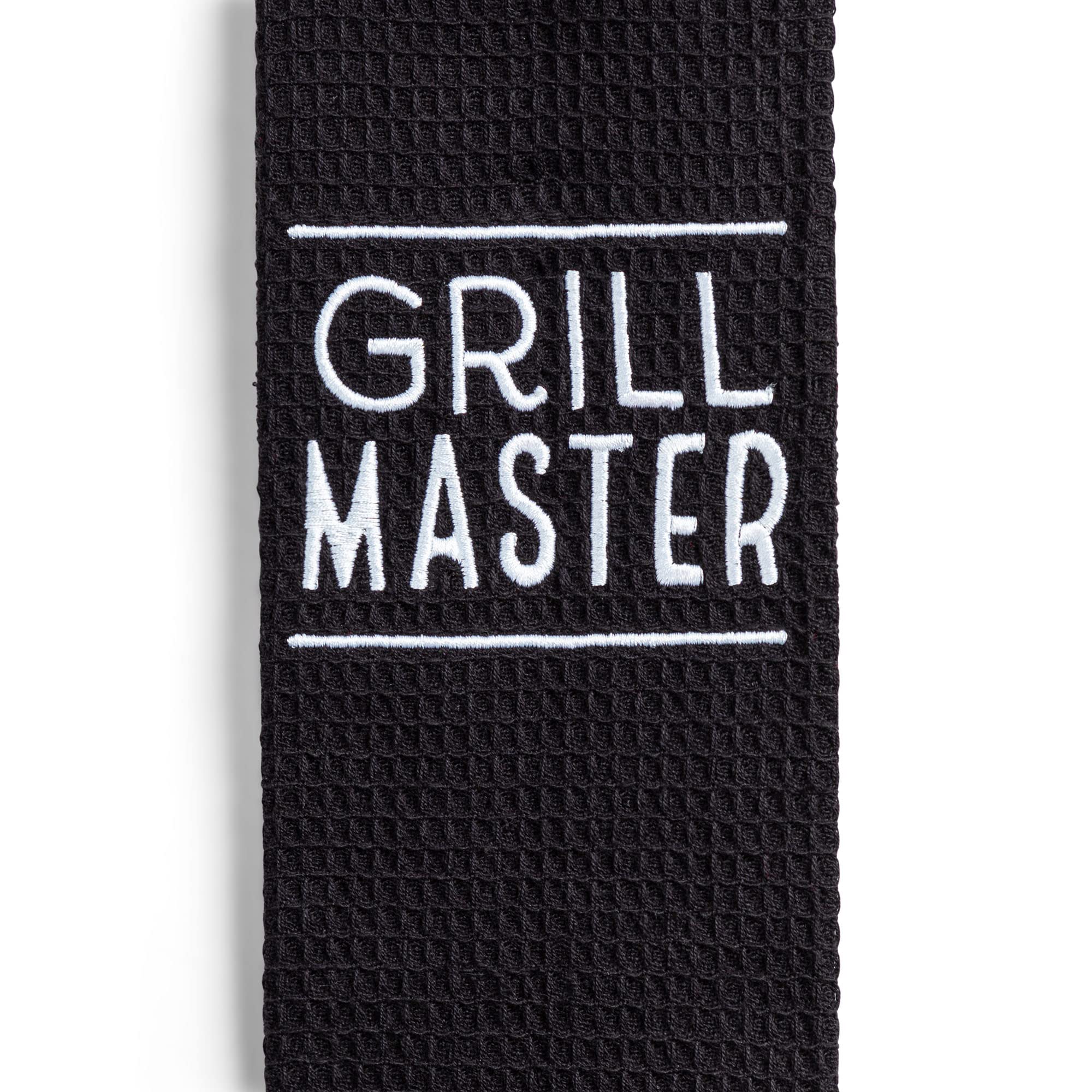 DEMDACO Grill Master Black and White 69 inch Cotton Polyester Fabric Boa Dish Towel