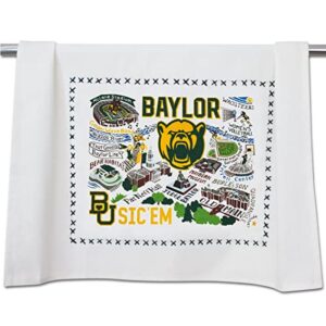 catstudio dish towel, baylor university bears hand towel - collegiate kitchen towel for baylor fans - perfect graduation gift, gift for students, parents and alums