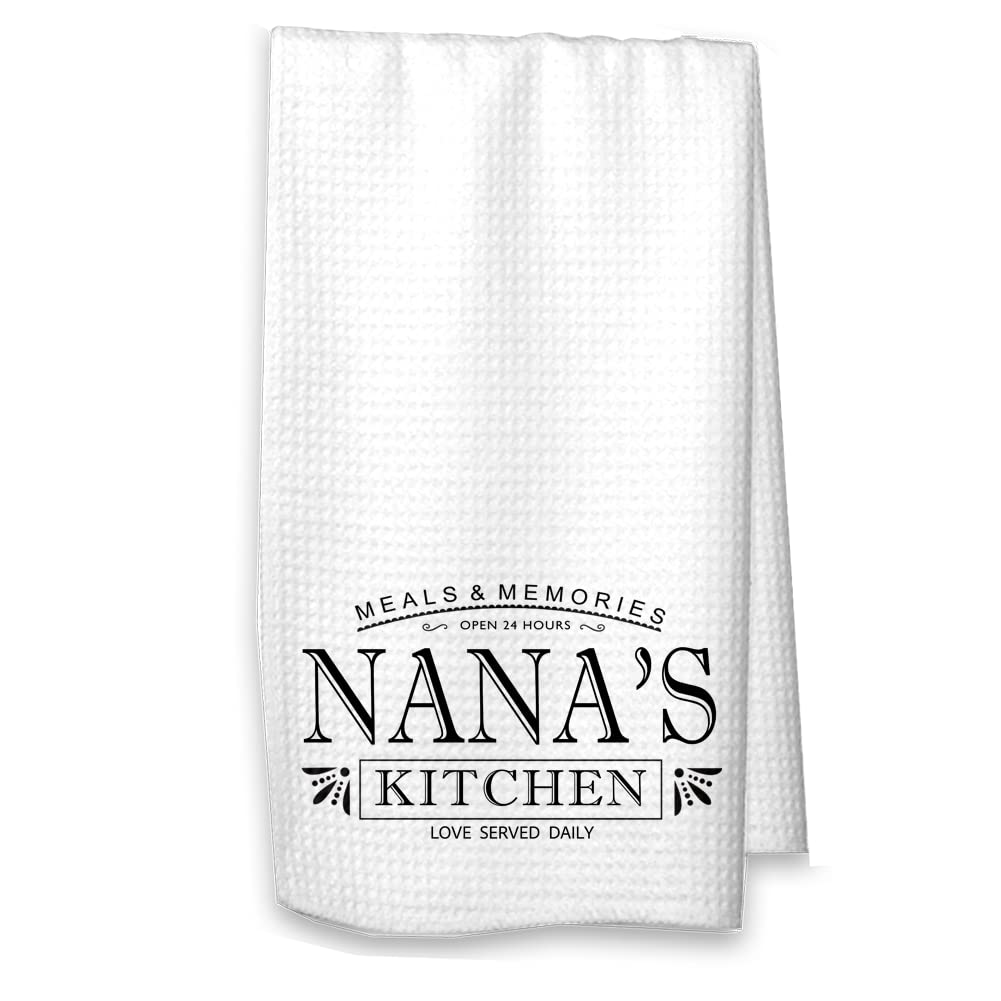 The Creating Studio Nana's Kitchen Towel, Kitchen Towel, Personalized Gift for Nana, Absorbent Kitchen Towel